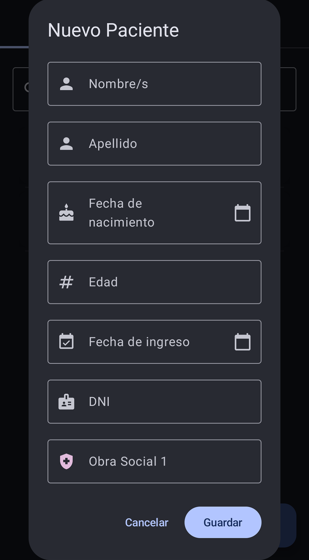 Captura de la app movil MedSync 2